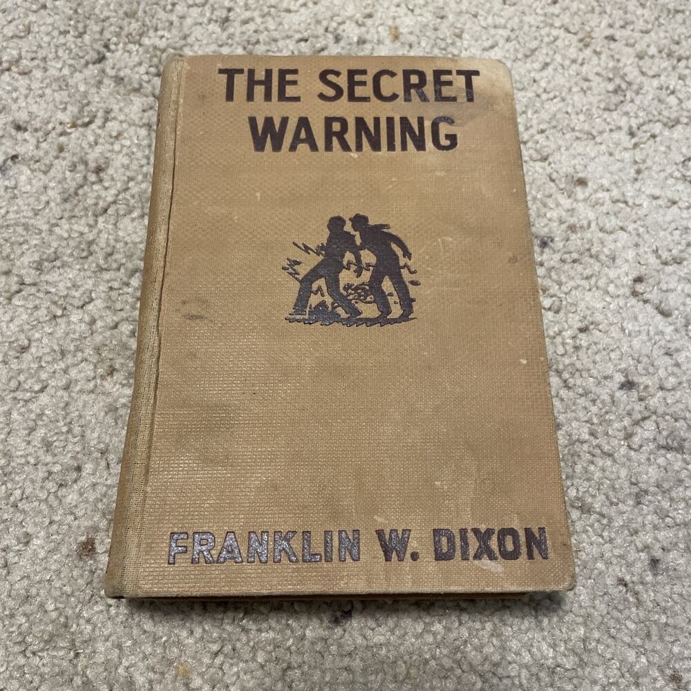 Hardy Boys The Secret Warning 1938 Hard Cover Dixon